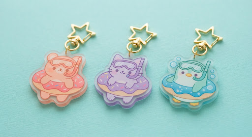 Seaside Picnic collection keychains